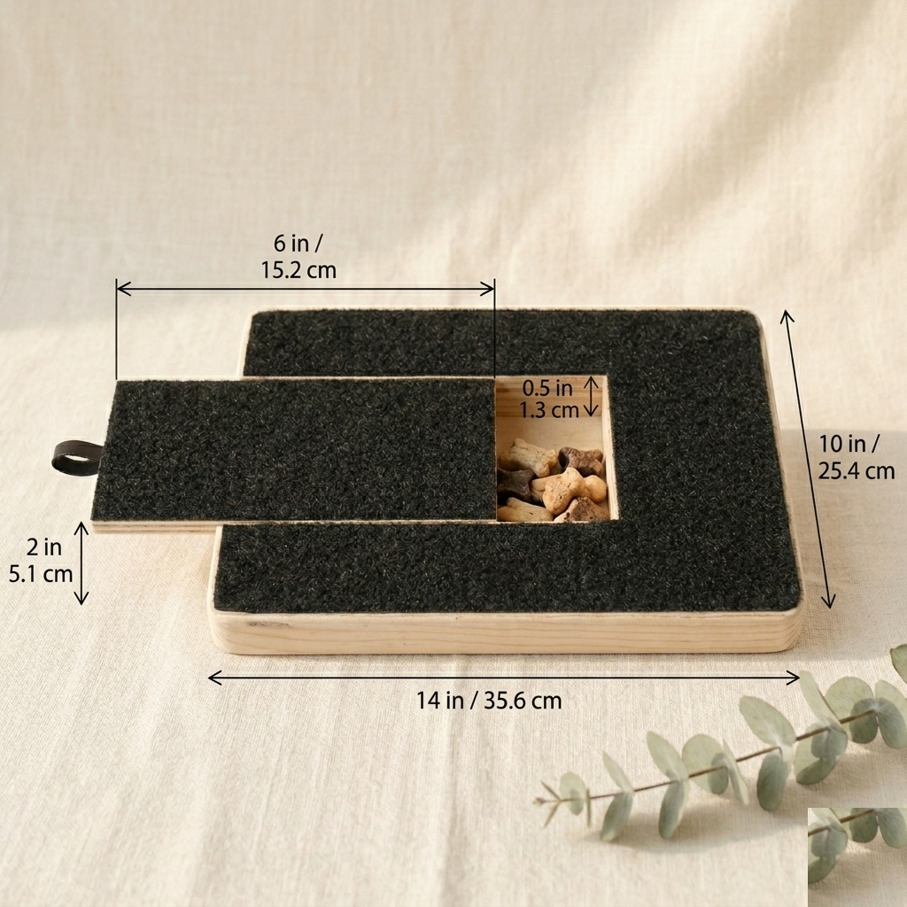 The Pawse Board dimensions, about 14 by 10 inches